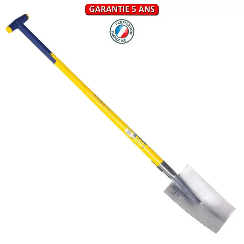 Louchet Senlis Poli 28 cm manche composite tri-matière incassable béquille.