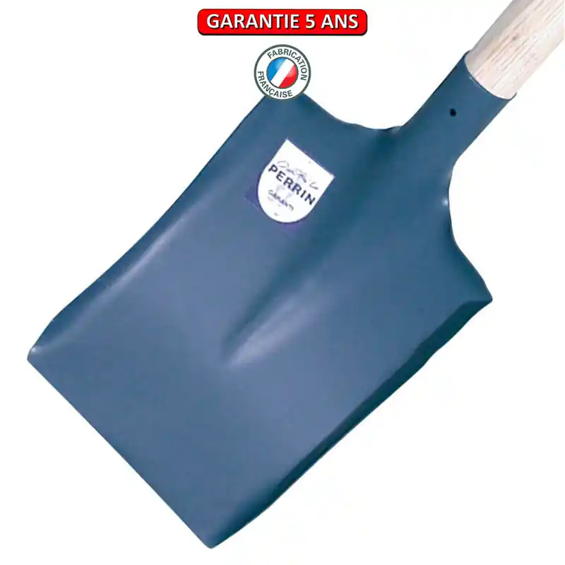 Pelle curette à douille. Sans manche. Largeur de 19 cm.