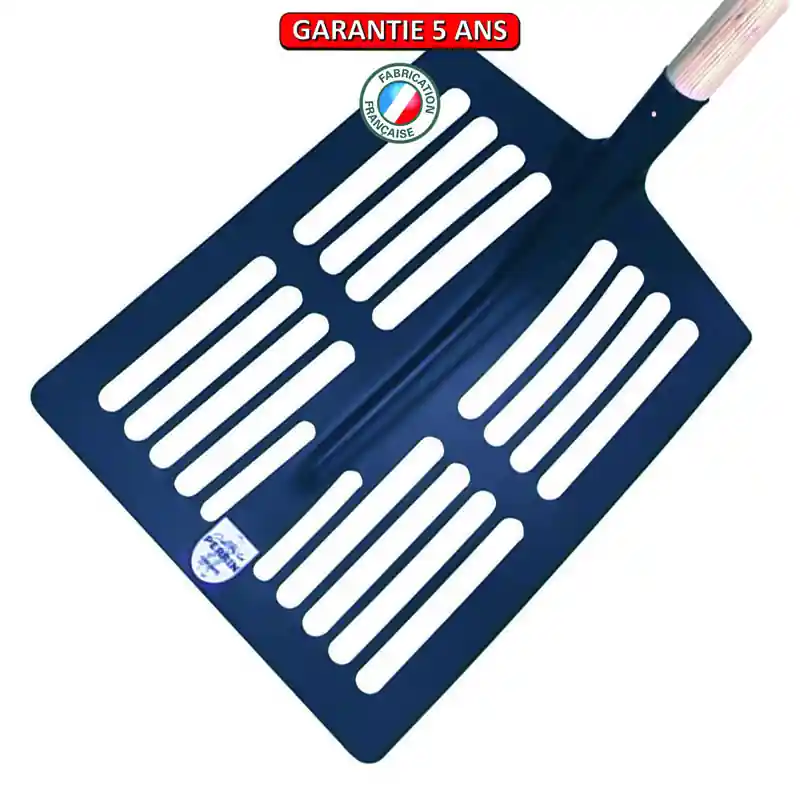 Pelle à feuilles. Emmanché cintré 135. Outil à main pour le maçon et le BTP.