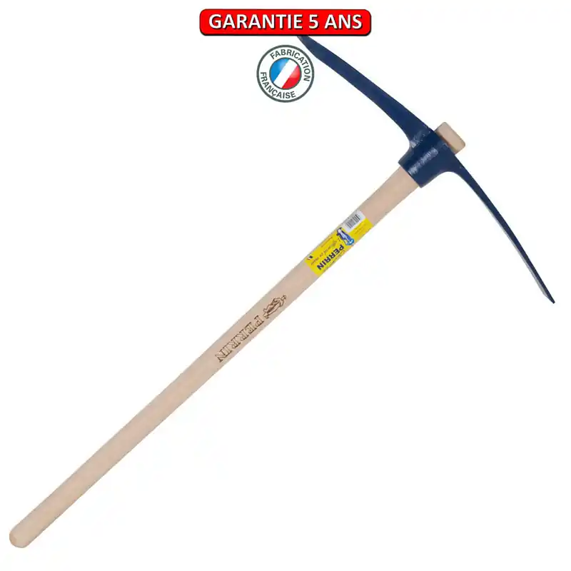 Pioche terrassier oeil rond 2,5 Kg. Emmanché droit 100.