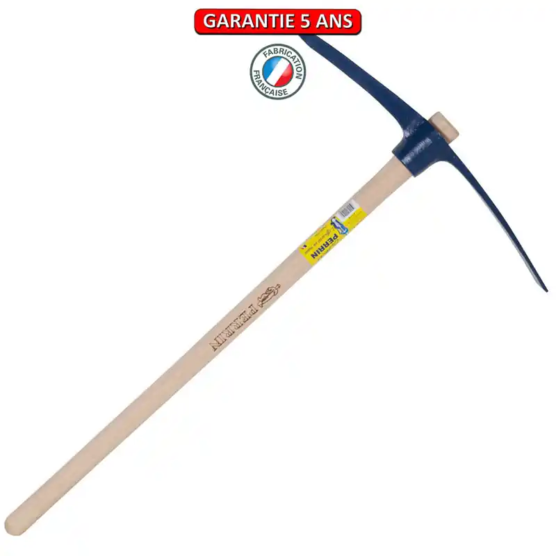 Pioche terrassier oeil rond 3 Kg. Emmanché droit 100.