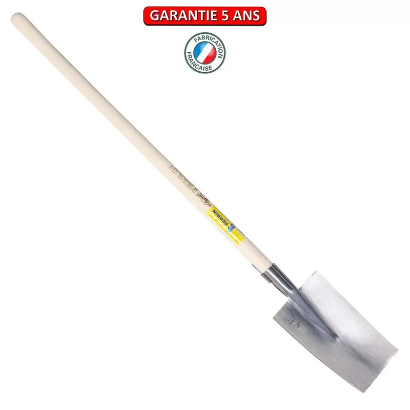 Louchet Senlis Poli. Emmanché pomme 105. Longueur du fer est de 30 cm.