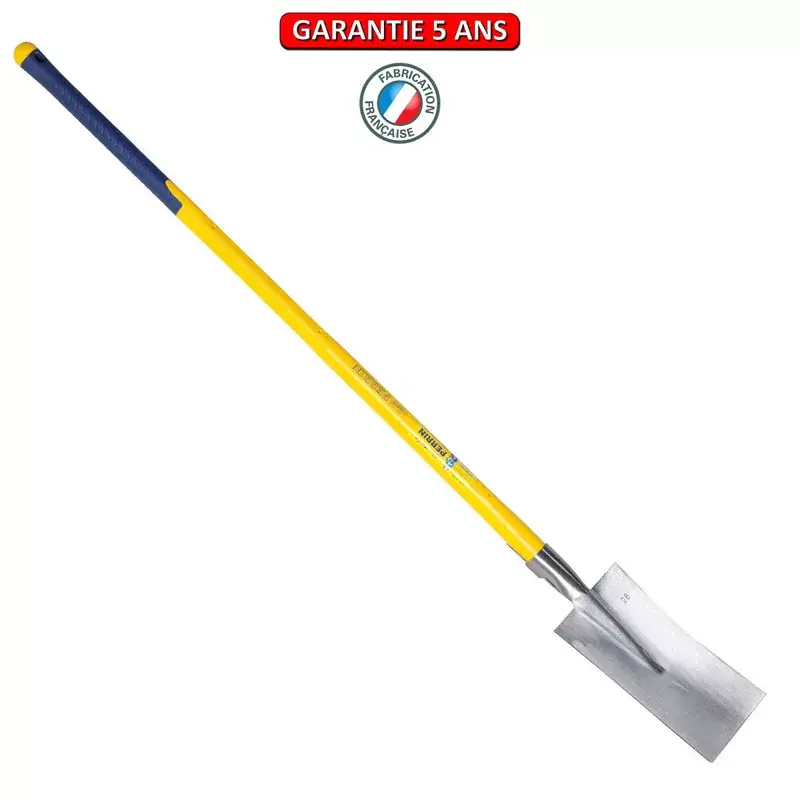 Louchet Nord 28 cm manche composite tri-matière incassable 110 cm.