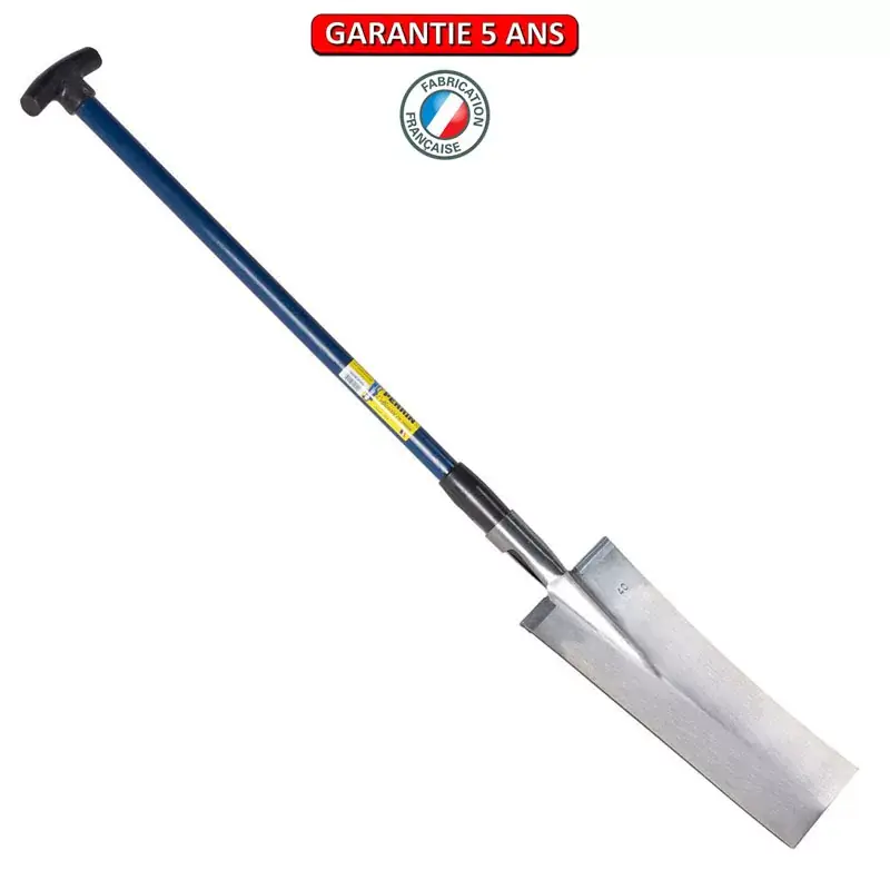 Louchet terrassier à anneau 40 cm manche composite béquille 92.