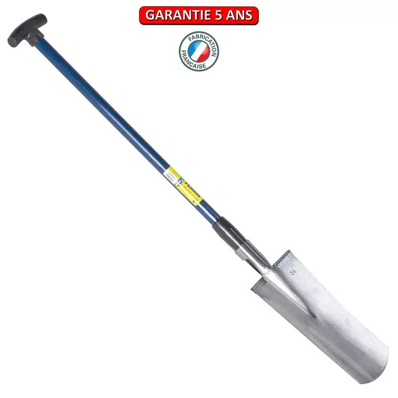 Louchet Benelux, à anneau 36 cm. manche composite bequille 92.