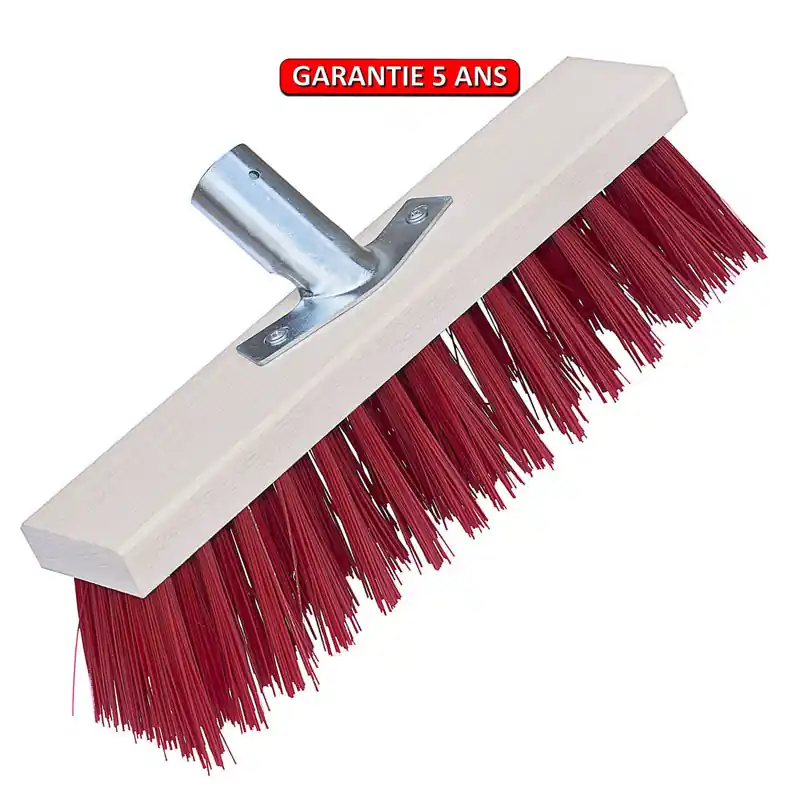 Balai cantonnier, sans manche, 35 cm. Matière bois + fibre synthétique