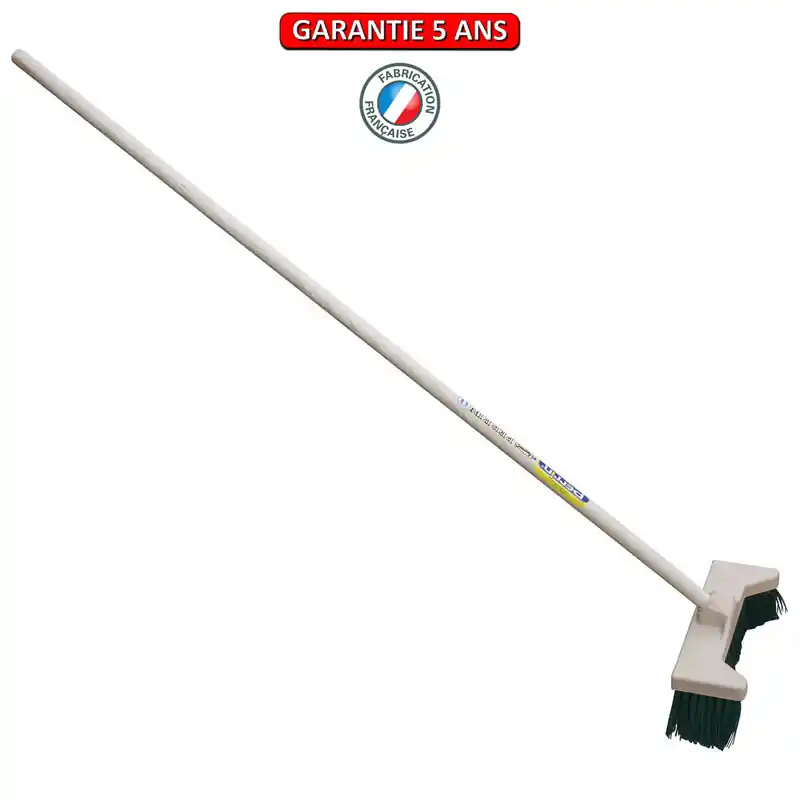 Balai à pointes latérales 32 CM manche 1.50 m BALDOZER pour la voirie.