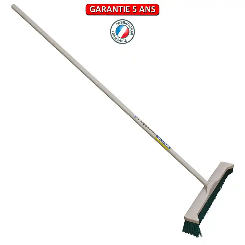 Balai à pointes latérales 55 CM manche 1.50 m BALDOZER pour la voirie.