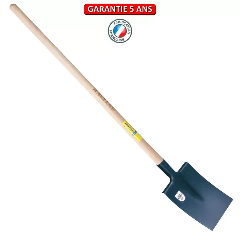 Bêche Bretagne, tranchant droit 30 cm. Emmanché pomme 110.