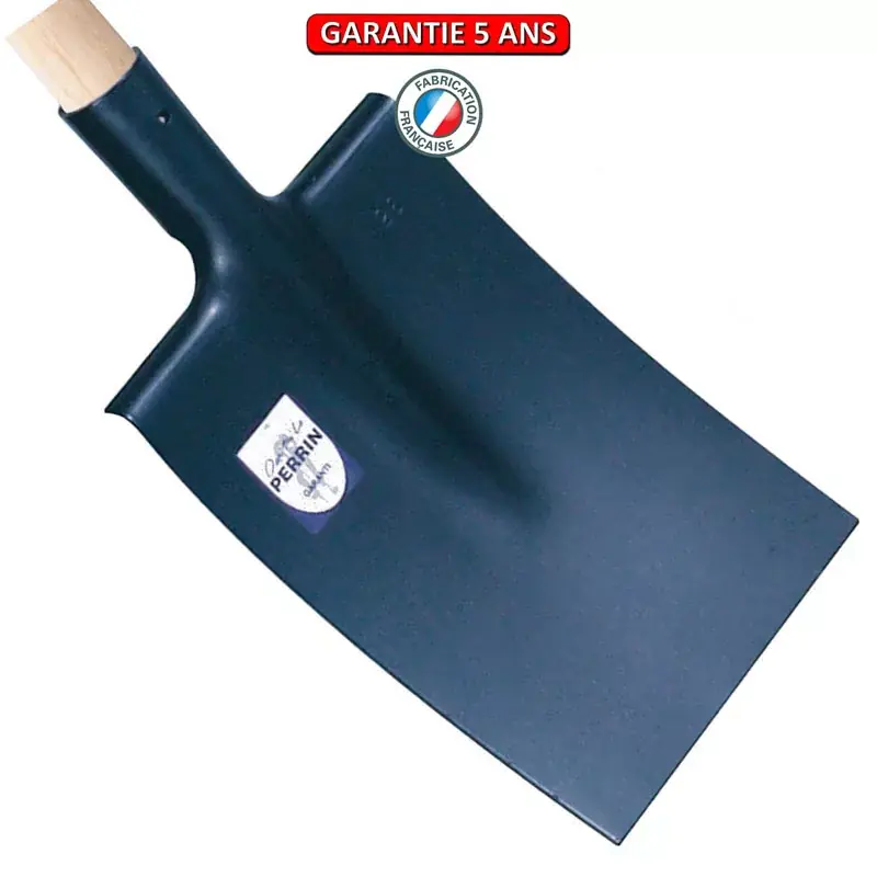 Bêche Bretagne, tranchant droit. Sans manche. Longueur de 30 cm. Finition peint