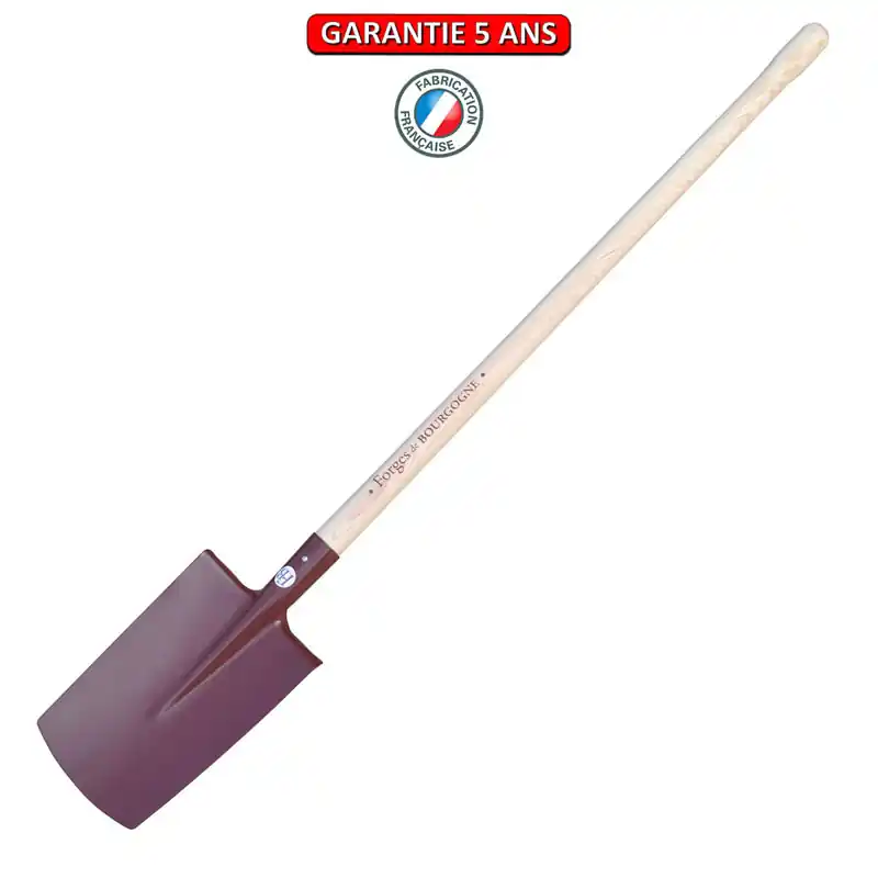 Bêche standard. Emmanché droit 105. Longueur de l’outil 28 cm.