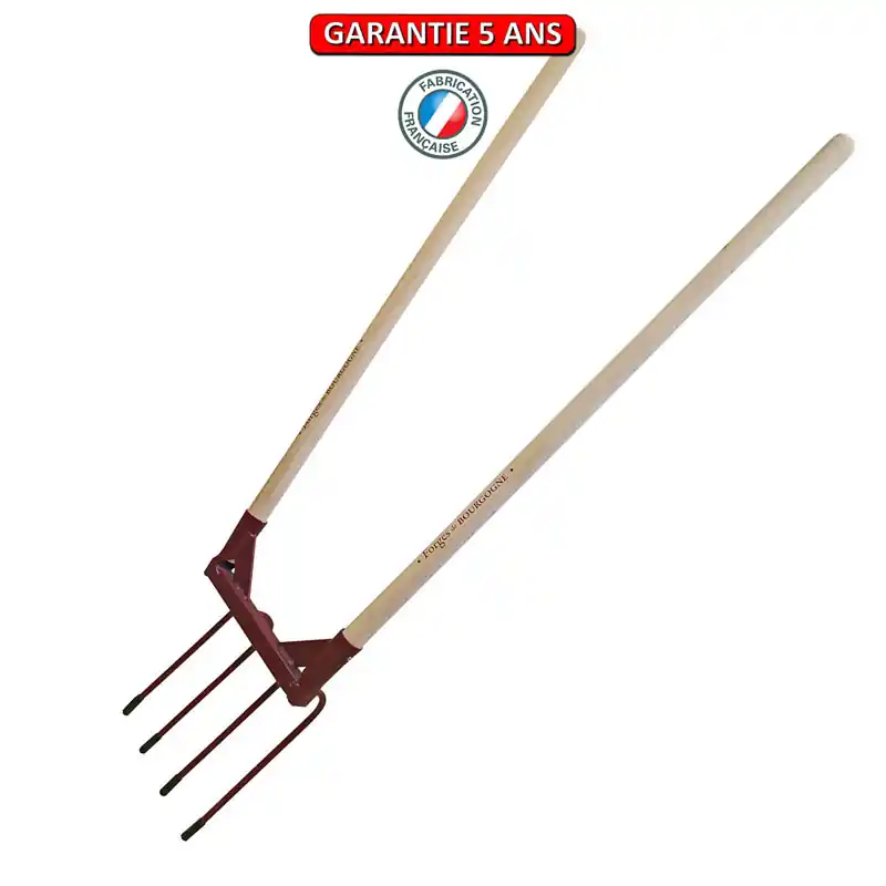 Aérogrif’, 4 dents. Emmanché droit 110. Outil à main de jardin.