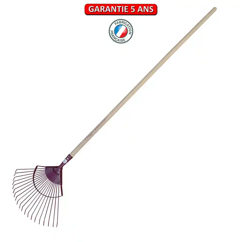 Balai à gazon, avec 20 dents rondes, professionnel. Emmanché droit 150.