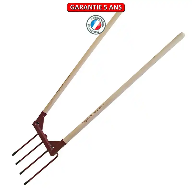 Aérogrif, 3 dents. Emmanché droit 110. Outil à main de jardin.