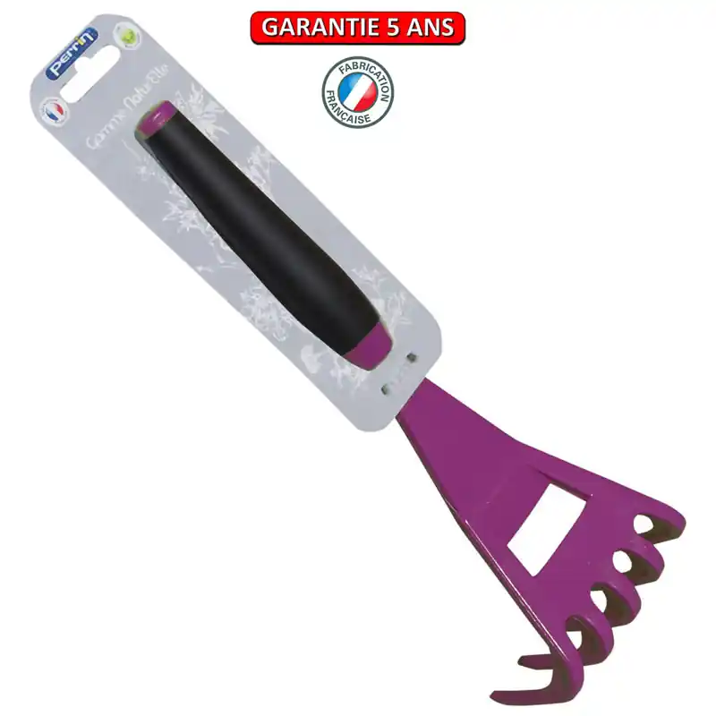 Outil nylon fibre de verre incassable rateau polyamide framboisine