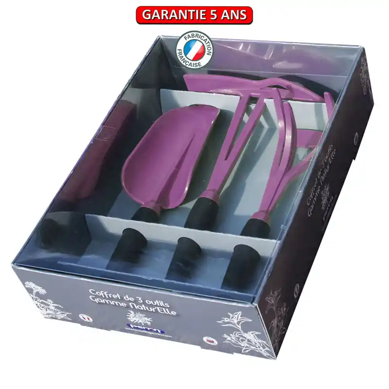 Outil nylon fibre de verre incassable coffret 3 outils couleur framboisine