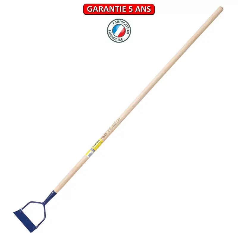 Ratissoire à pousser avec lame en acier 16 cm. Emmanché droit 130 cm.