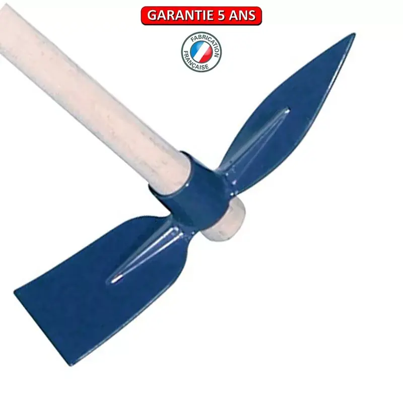 Serfouette soudée panne et langue 26 cm. Sans manche. Outil à main de jardin.