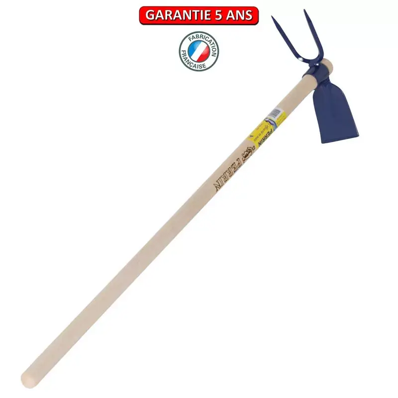 Serfouette soudée panne et fourche 26 cm. Emmanché droit 130.