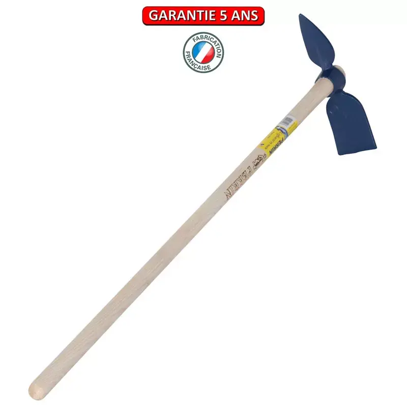 Serfouette forgée panne et langue. Emmanché droit 100. Longueur de 26 cm.