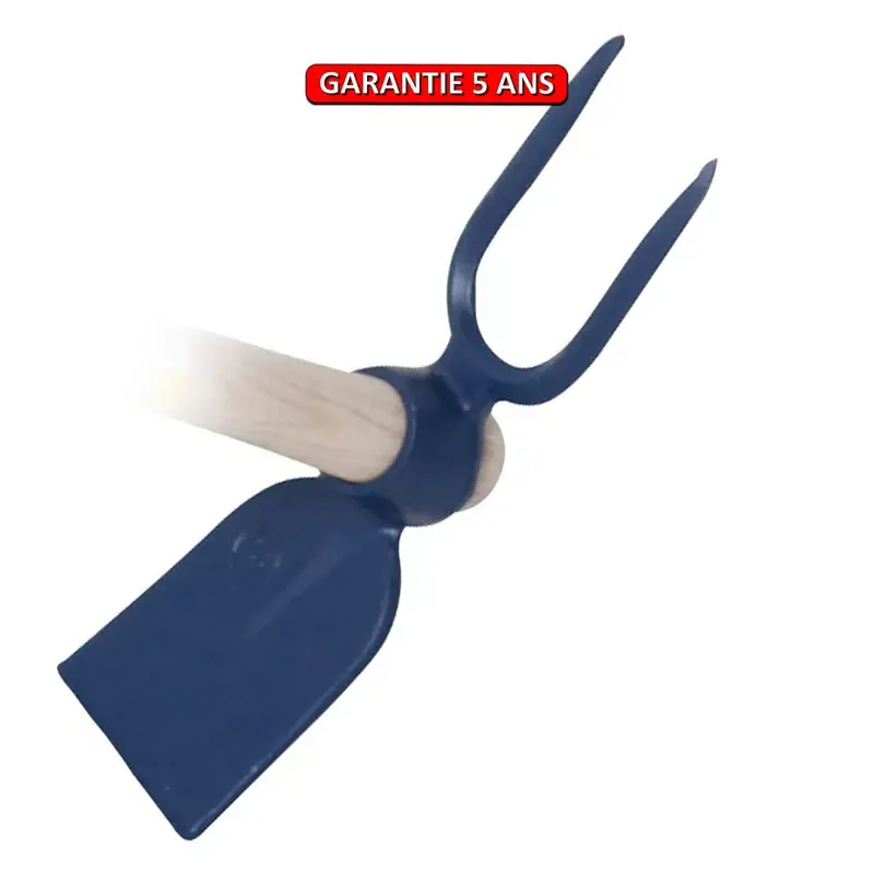 Serfouette forgée panne et fourche. Sans manche. Longueur de 26 cm.