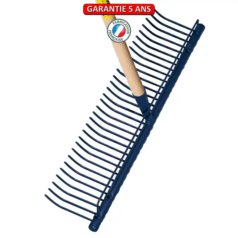 Râteau à gazon, 56 dents. Sans manche. Outil à main de jardin.