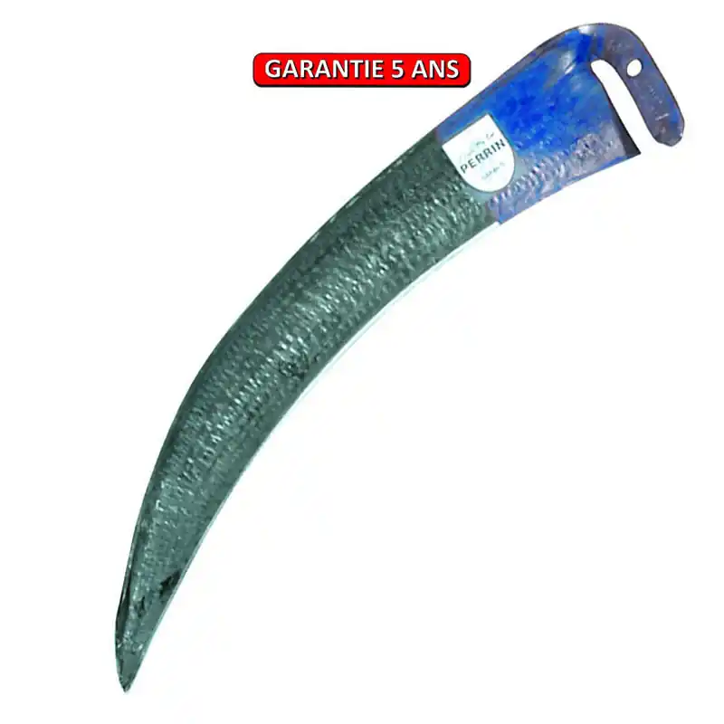 Lame de faux demi-large. Longueur de la lame 65 cm. Outil à main de jardin.