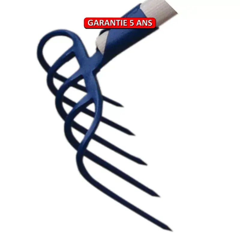 Croc à fumier, à douille. Sans manche. Outil à main de jardin.
