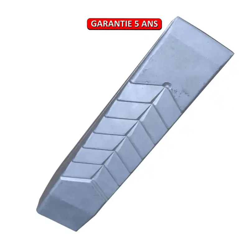 Coin en aluminium. 1,050 Kg. Outil à main pour la coupe du bois.