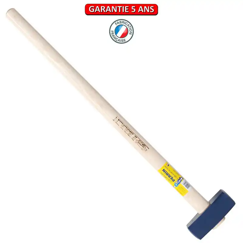 Masse couple 4 Kg. Emmanché droit 90. Outil à main pour le maçon et le BTP.