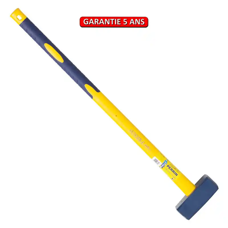 Masse couple 5 Kg. Emmanché manche composite tri-matière, manche incassable.