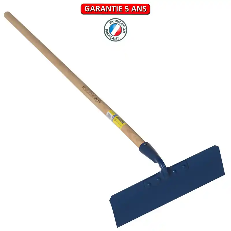 Racloir de cantonnier 30 cm, avec douille forgée. Emmanché droit 130.