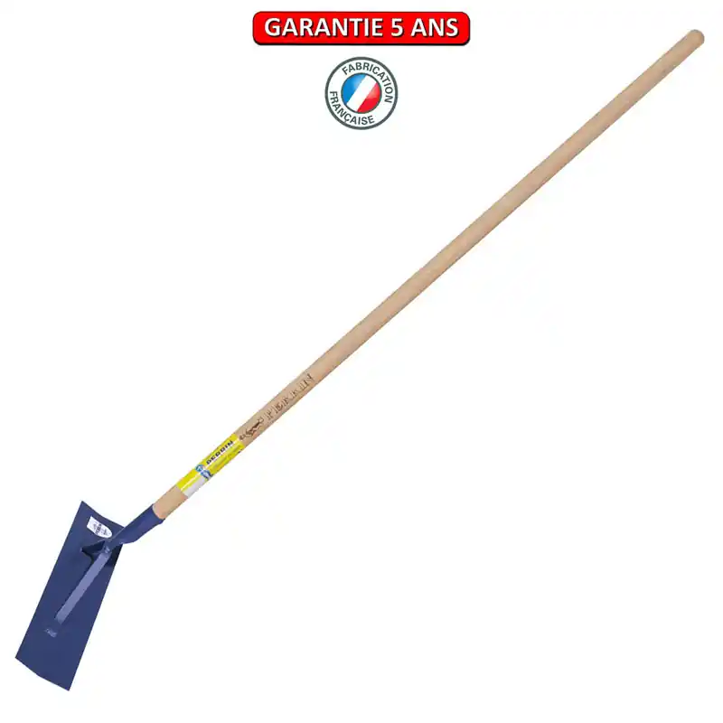 Racloir à bitume renforcé. Emmanché droit 130. La largeur du fer est de 48 cm.