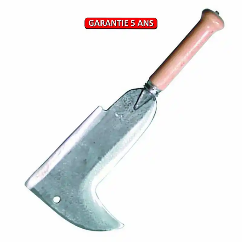 Serpe 2 taillants 22 cm. Outil à main pour la coupe du bois.