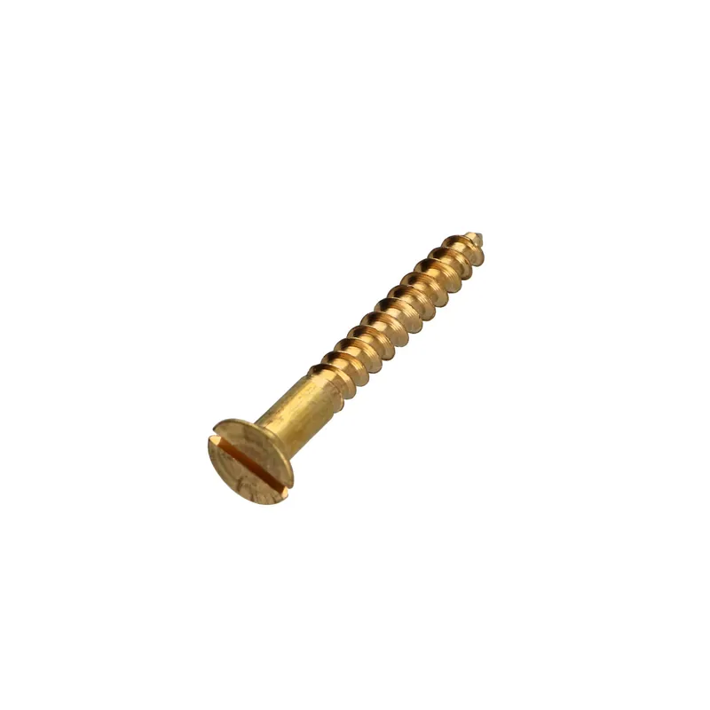 1 x Vis bois Laiton Tête fraisée Fendue 6X30