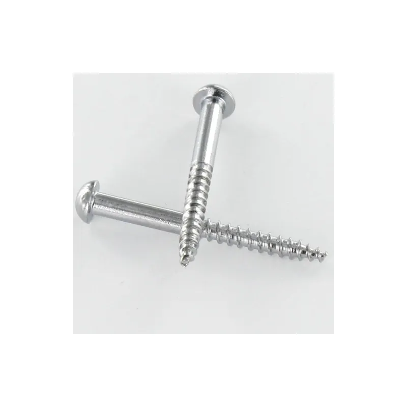 1 x Vis bois Laiton chrome Tête ronde TR Fendue 6X30