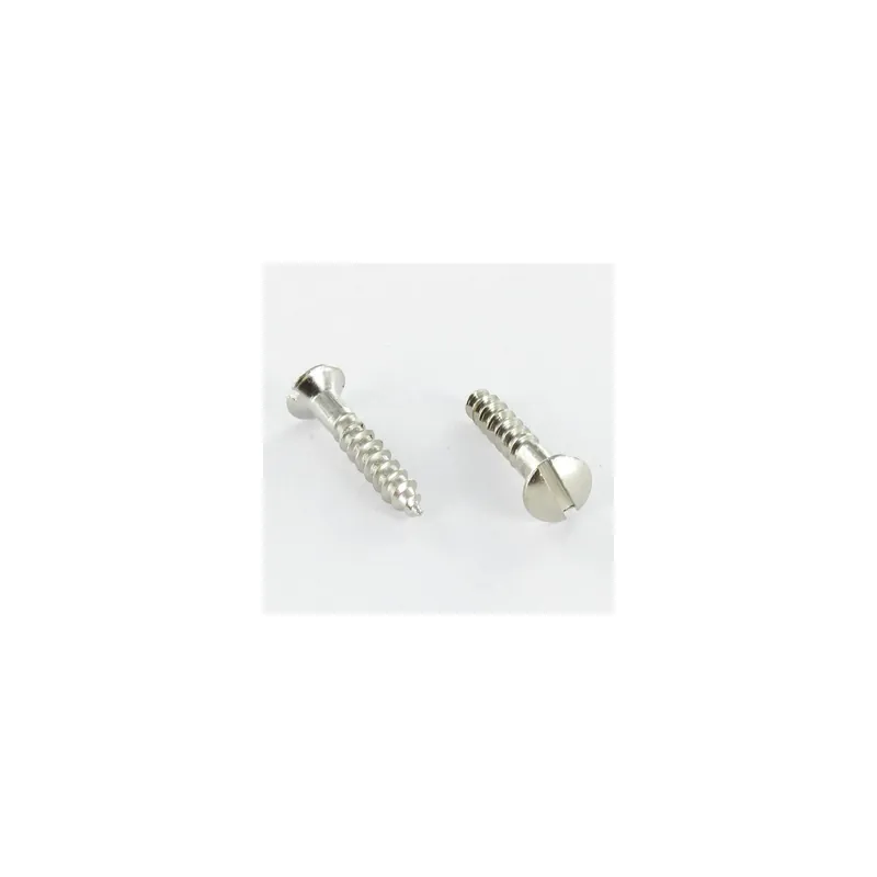 1 x Vis bois Laiton chrome Tête fraisée bombée TFB Fendue 6X70