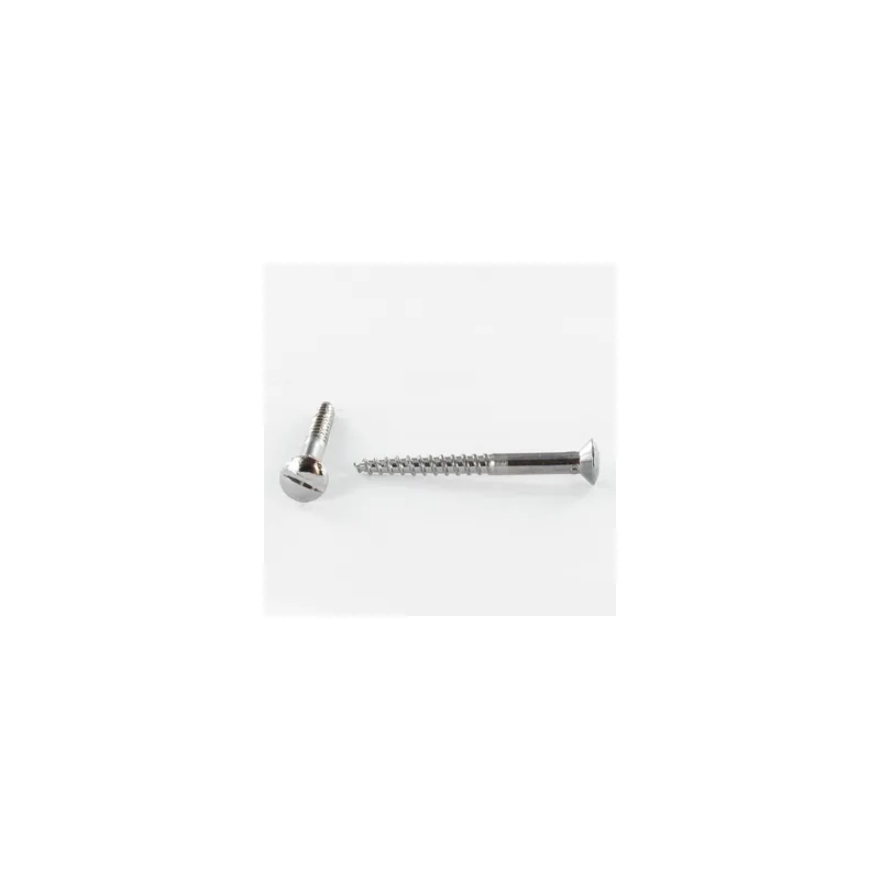 1 x Vis bois Acier chrome Tête fraisée bombée TFB Fendue 4.5X50