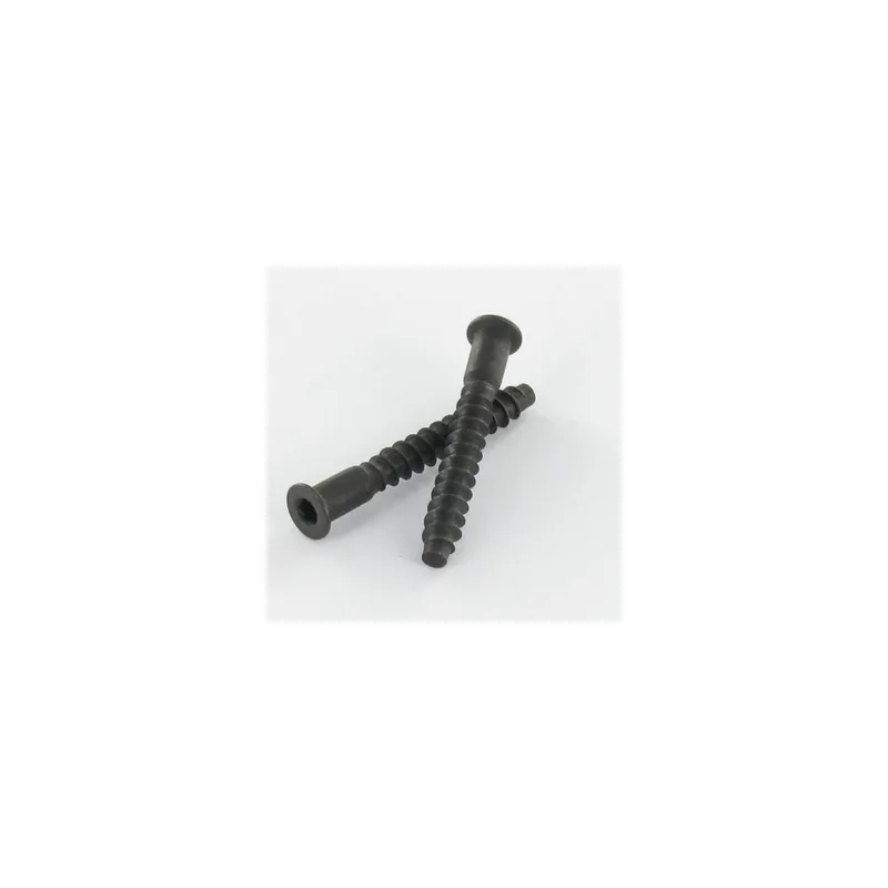 1 x Vis d‘assemblage confirmat Tête fraisée Hexagonal creux 5X40 SS Cranté Acier zingué noir