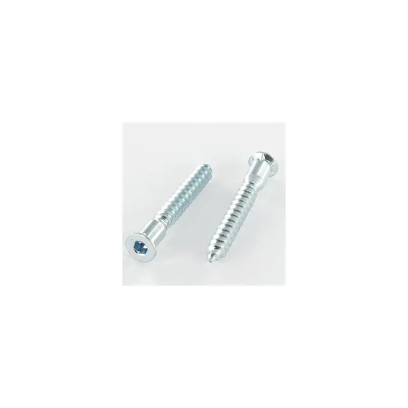1 x Vis d‘assemblage confirmat Tête fraisée Hexagonal creux 6.3X50 Filet tôle Cranté Acier zingué