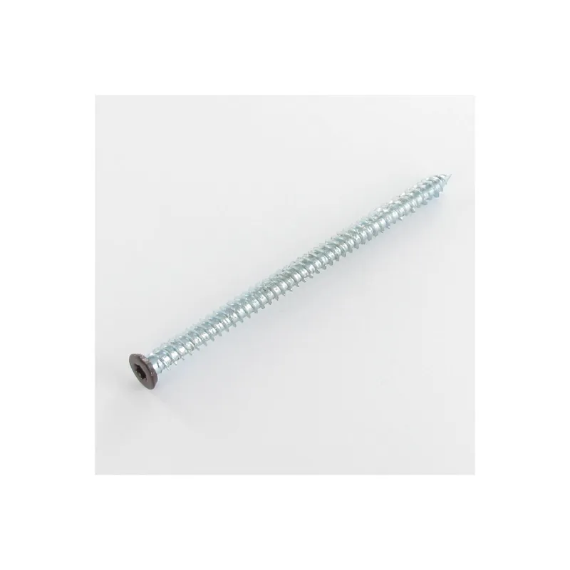 1 x Vis Béton Tête fraisée RED 7.5X120 TORX T30 Acier zingué RAL8017 brun chocolat
