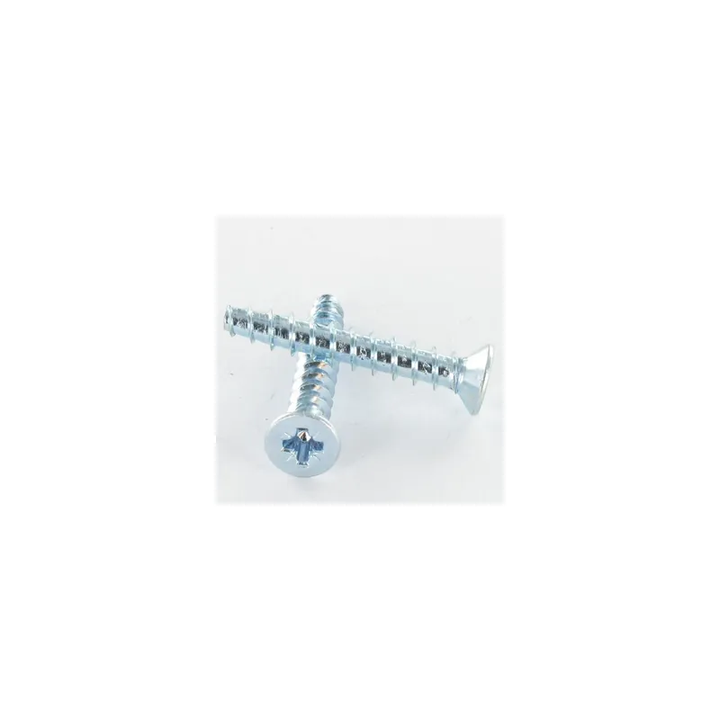 1 x Vis pvc TRILOBE Tête fraisée Pozi 5X30 FILET45 Acier zingué microvis