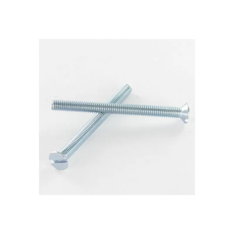 1 x Vis métaux Tête fraisée Fendue M8X80 Acier zingué