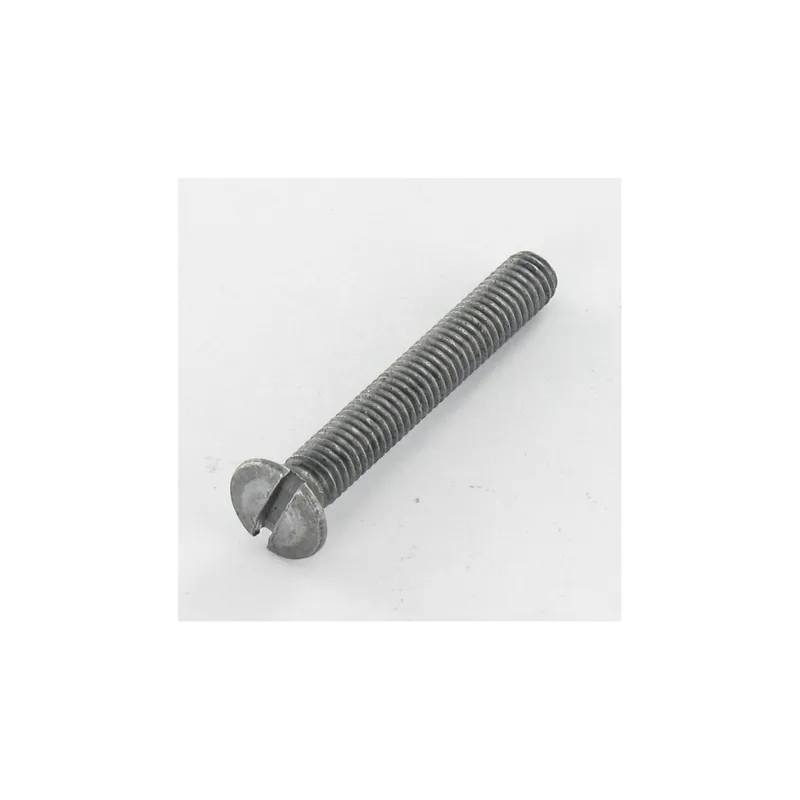 1 x Vis métaux Tête fraisée bombée TFB Fendue M4X60 Diamètre de tête 7.5 BO Acier brut