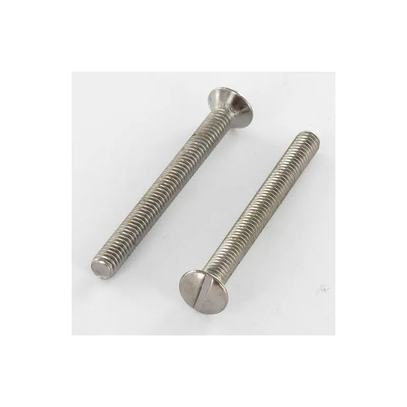 1 x Vis métaux Tête fraisée bombée TFB Fendue M4X70 Acier chrome