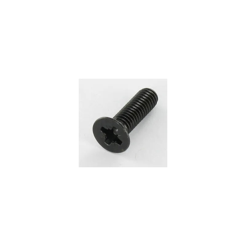 1 x Vis métaux Tête fraisée Pozi N°3 M6X30 Acier zingué noir