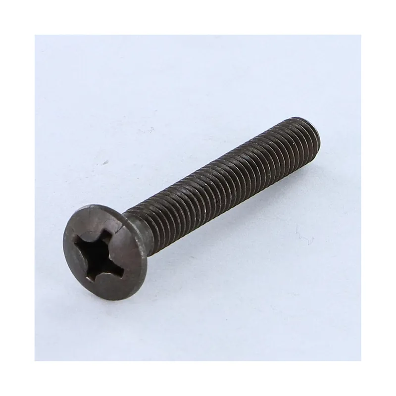 1 x Vis métaux Tête fraisée bombée TFB Pozi M5X40 Acier zingué noir