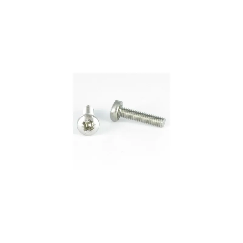 1 x Vis métaux tête cylindrique bombée large Pozi N°3 M6X35 Acier zingué