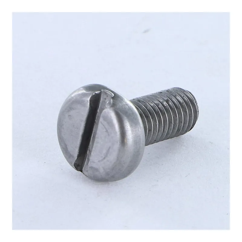 1 x Vis métaux Tête cylindrique large TCL Fendue M6X25 Acier brut