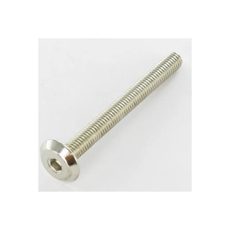 1 x Vis métaux tête plate Clé de 4 HC4 M6X60 Acier nickelé